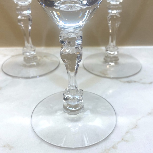 Vintage Tiffin platinum trim goblets - Picture 3 of 4